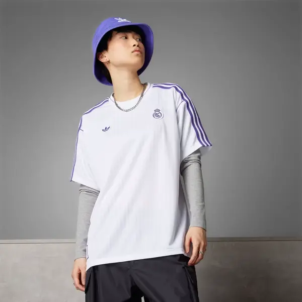 Alternative view of Áo Adidas Real Madrid Terrace Icons ‘White’ JF2581