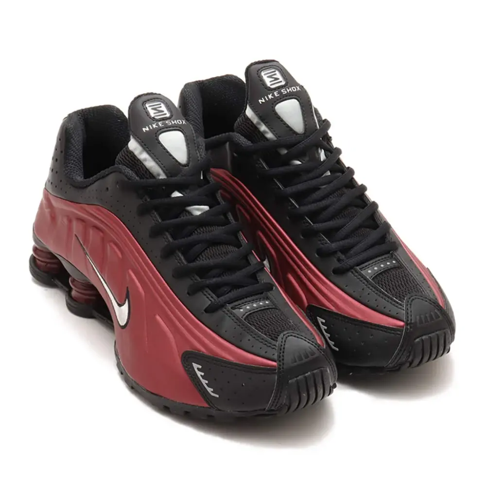 Alternative view of Giày Nike Shox R4 ‘Black Team Red’ AR3565-009
