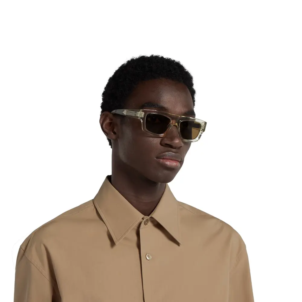 Alternative view of Kính Gucci Rectangular Frame Sunglasses ‘Yellow’ 823843-J0740-7423