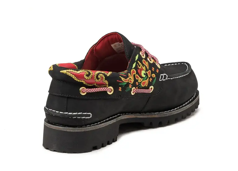 Alternative view of Giày Timberland 3-Eye Clot Handsewn Boat Shoe ‘Black’ TB0A5Z1H001-BLK