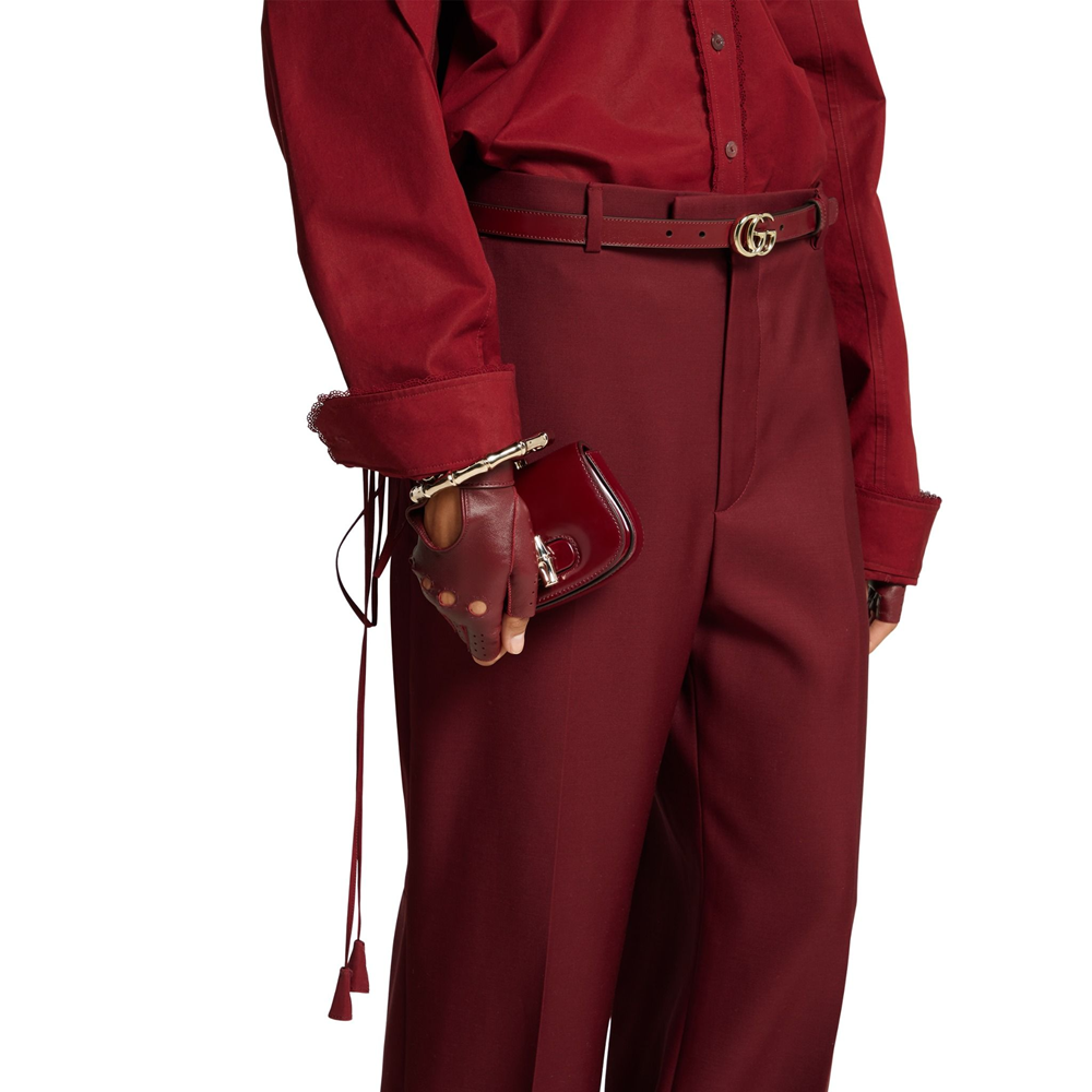 Túi Gucci Bamboo Night Super Mini Bag ‘Red’ 828239-AACY9-6207 - Ảnh 3