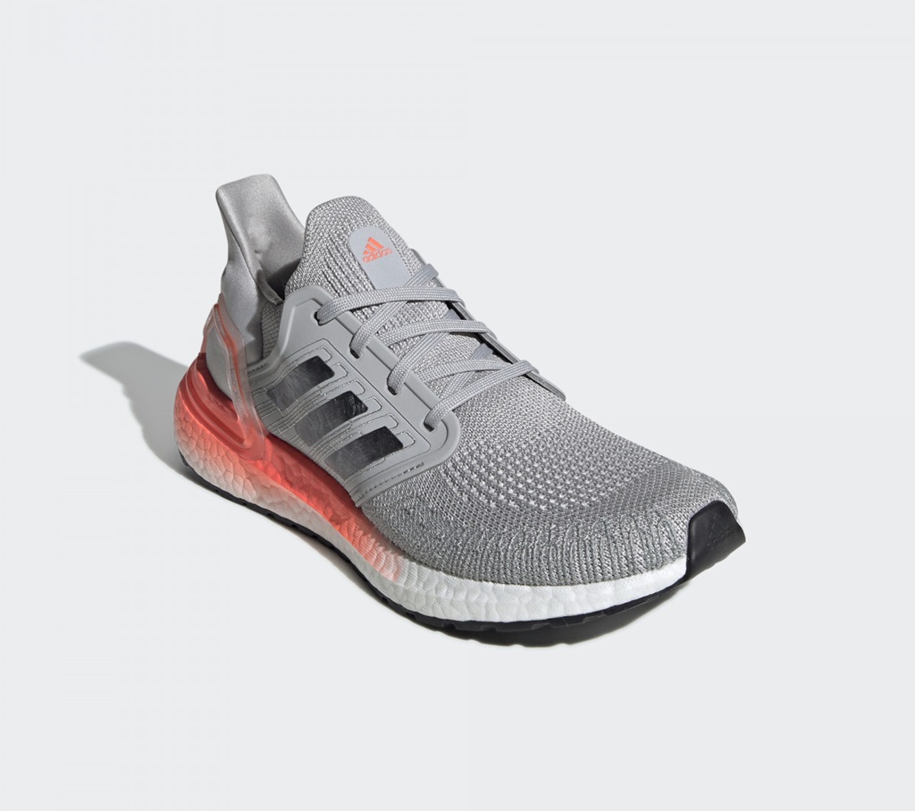 Alternative view of Giày Adidas Ultra Boost 20 'Grey Two Signal Coral' EG0719