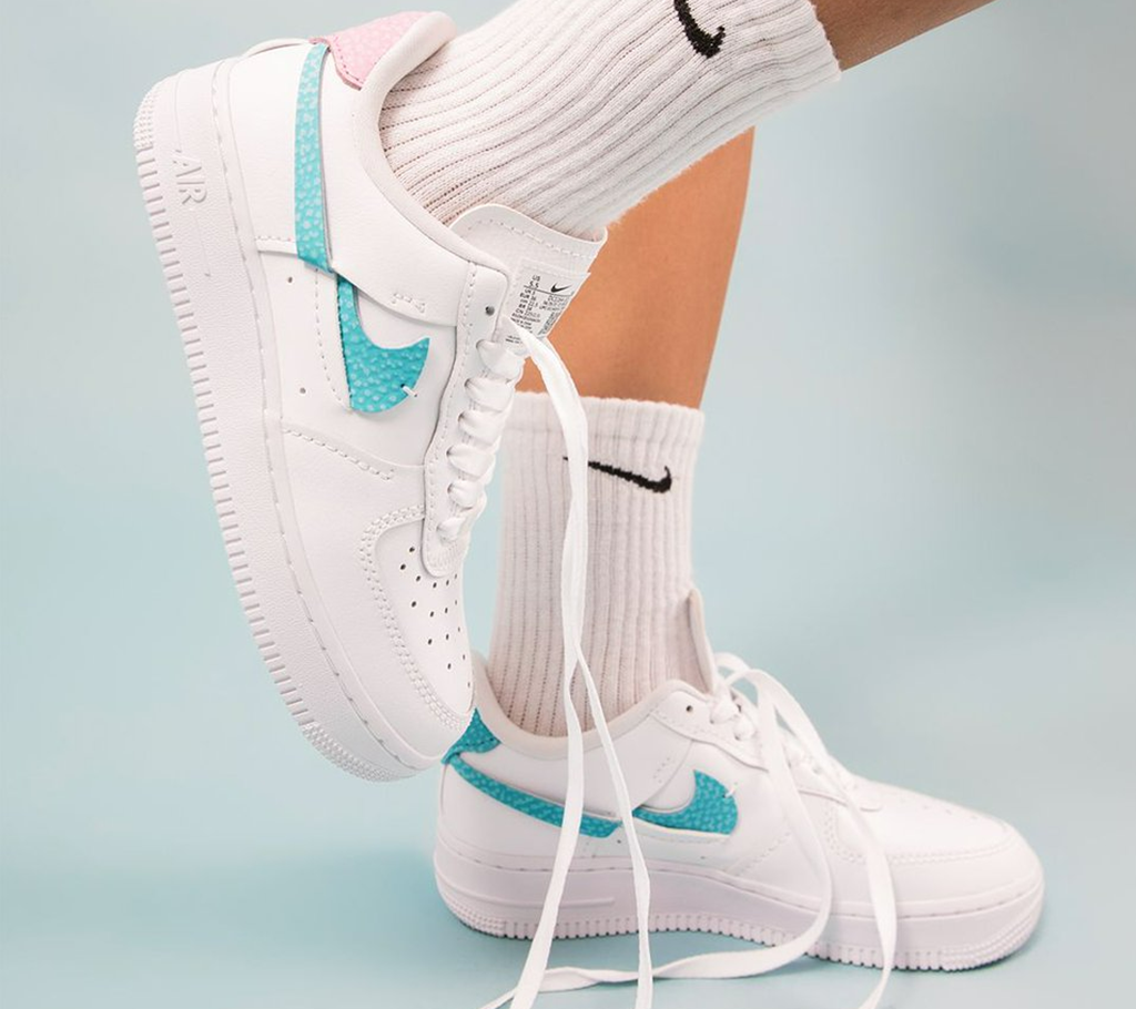 Giày Nike Air Force 1 LXX ‘White Pink Aqua’ DC1164-101 - Ảnh 3