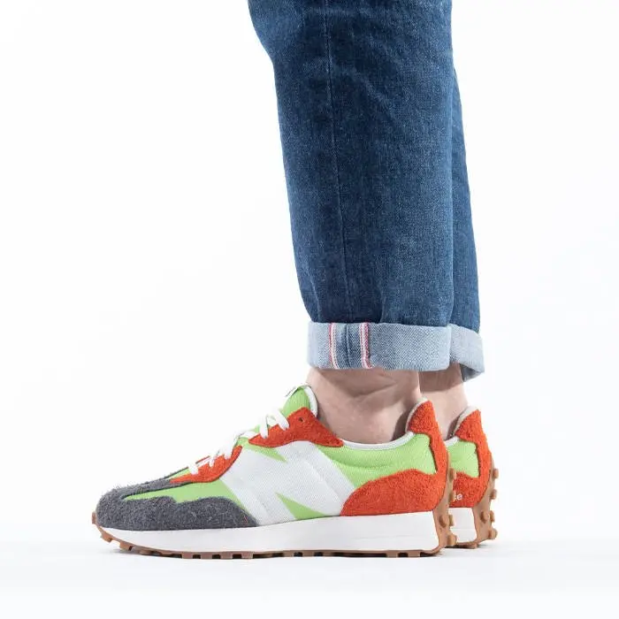 Giày New Balance 327 ‘Fluorescent Green’ MS327SFA - Ảnh 3