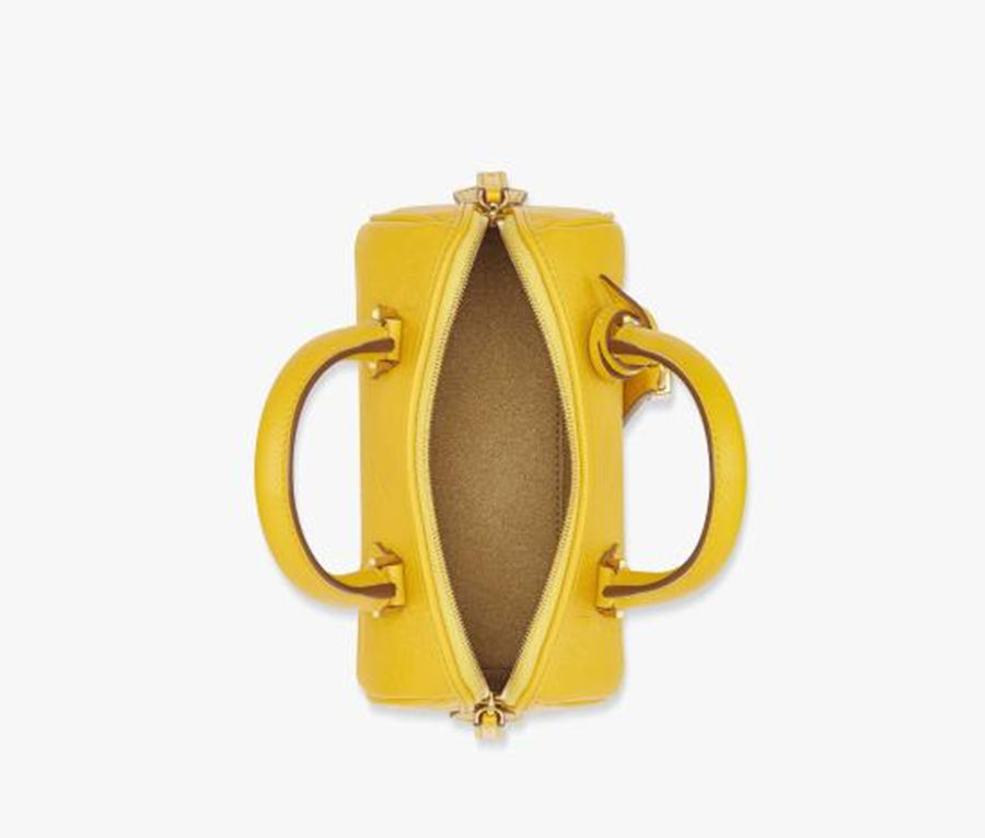 Túi MCM Ella Boston In Maxi Monogram 'Yellow' MWBESEA04Y0001 - Ảnh 3