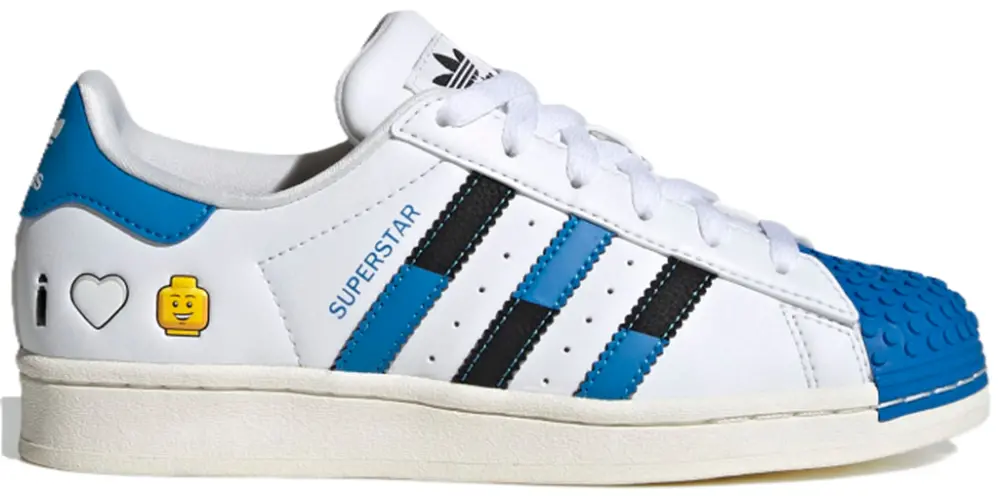 Alternative view of Giày Adidas Superstar x LEGO ‘White Blue’ IF2909