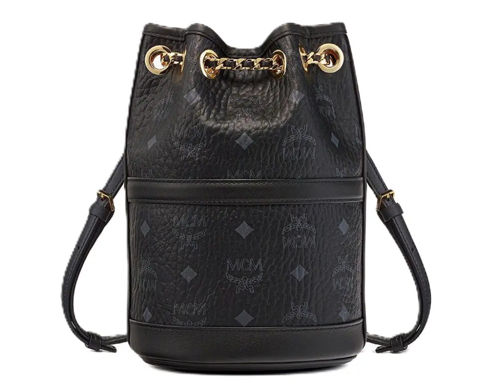 Túi MCM Aren Calfskin Trim Bucket 'Black' MWKDATA01BK001