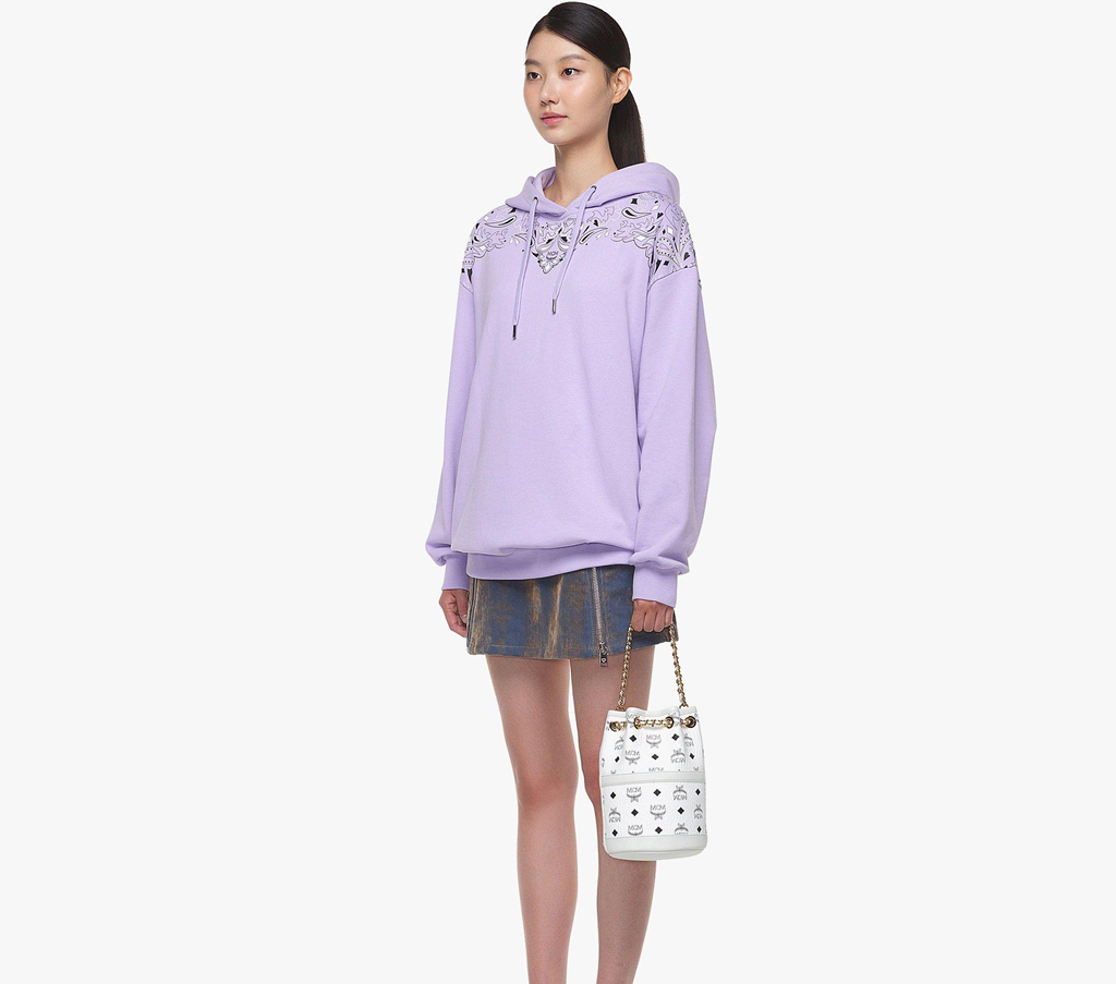 Túi MCM Mini Aren Chain 'White' MWKDATA01WT001 - Ảnh 3