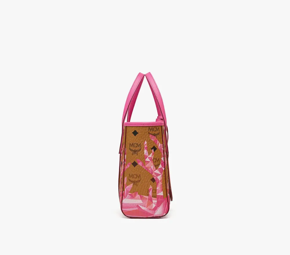 Túi MCM Toni Top-Zip Shopper 'Cognac Pink' MWPFSMT01Q1001 - Ảnh 3