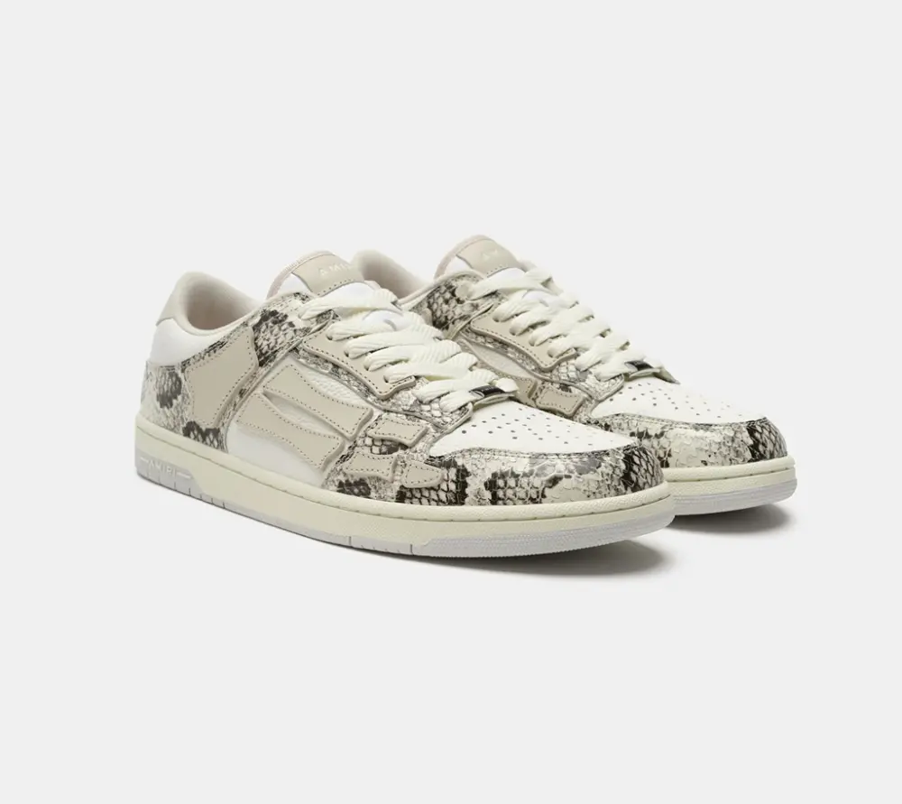 Giày AMIRI Skel Top Low 'Snake Alabaster' AMFOSR1056-271 - Ảnh 4