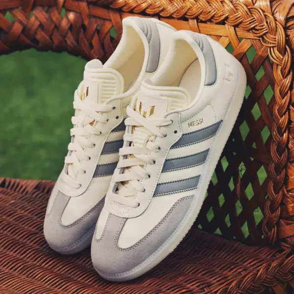 Giày Adidas Samba x Lionel Messi ‘Cream White’ JQ0266 - Ảnh 4