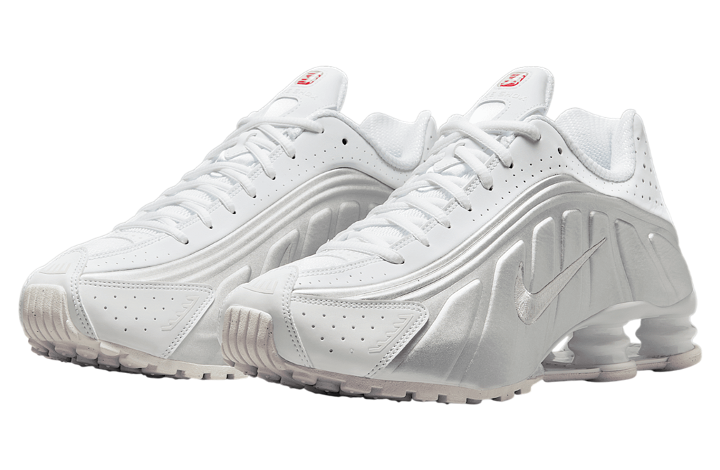 Giày Nike Shox R4 ‘White Metallic Silver’ HQ1988-101 - Ảnh 3
