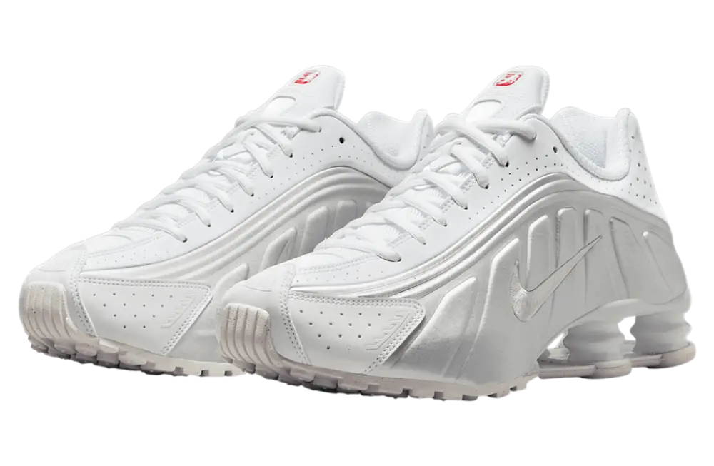 Giày Nike Shox R4 ‘White Metallic Silver’ HQ1988-101 - Ảnh 3
