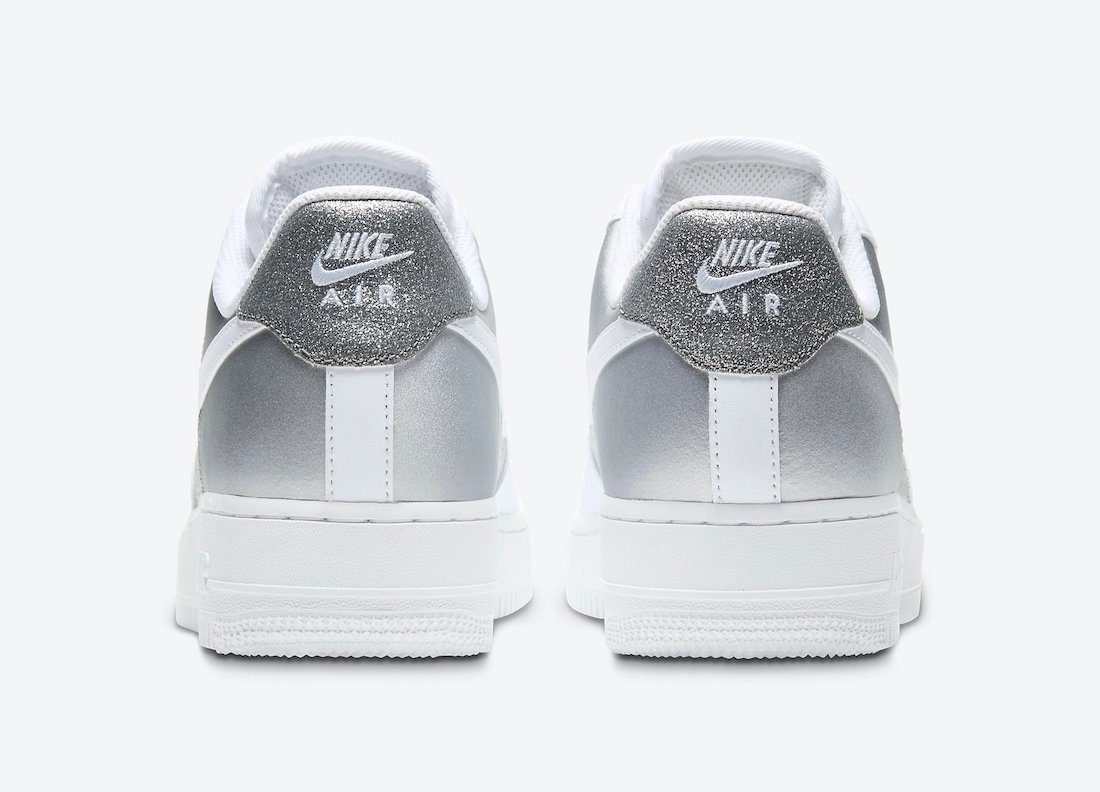 Giày Nike Air Force 1 Low White Metallic Silver DD6629-100 - Ảnh 3