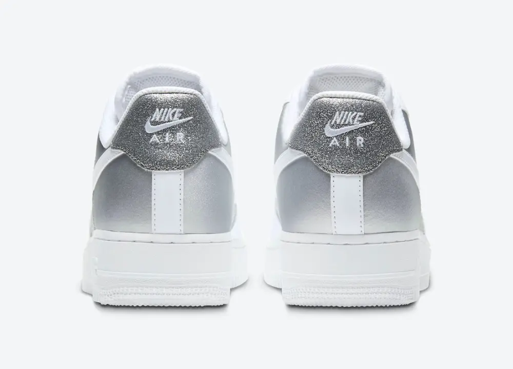 Giày Nike Air Force 1 Low White Metallic Silver DD6629-100 - Ảnh 8