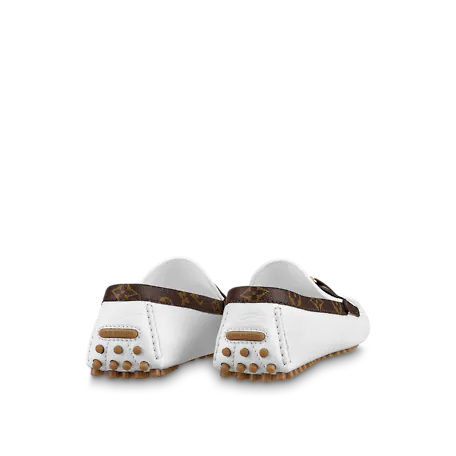 Alternative view of Giày Louis Vuitton Hockenheim Mocassins 'White' 1A9I65