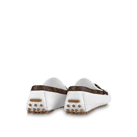 Giày Louis Vuitton Hockenheim Mocassins 'White' 1A9I65 - Ảnh 2