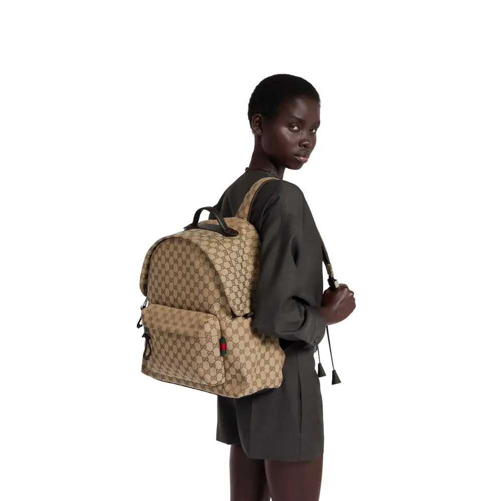 Balo Gucci Medium GG Backpack ‘Beige’ 824624-FAEHZ-9795 - Ảnh 3
