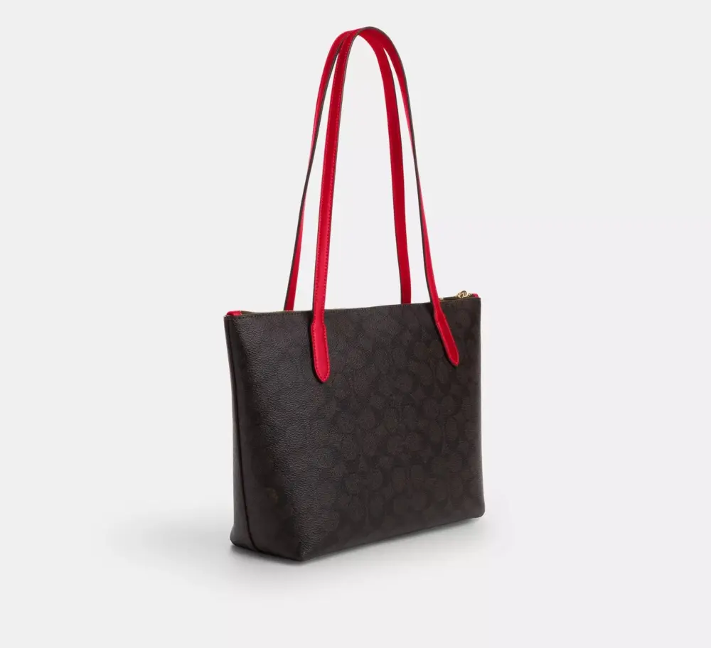 Túi Coach Fiona Zip Tote Bag ‘Bold Red’ CX611-IMXD0 - Ảnh 3