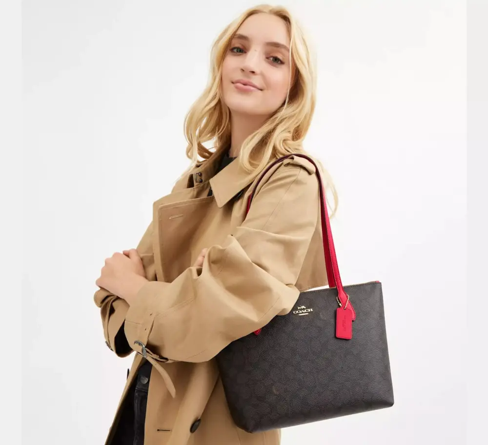 Alternative view of Túi Coach Fiona Zip Tote Bag ‘Bold Red’ CX611-IMXD0