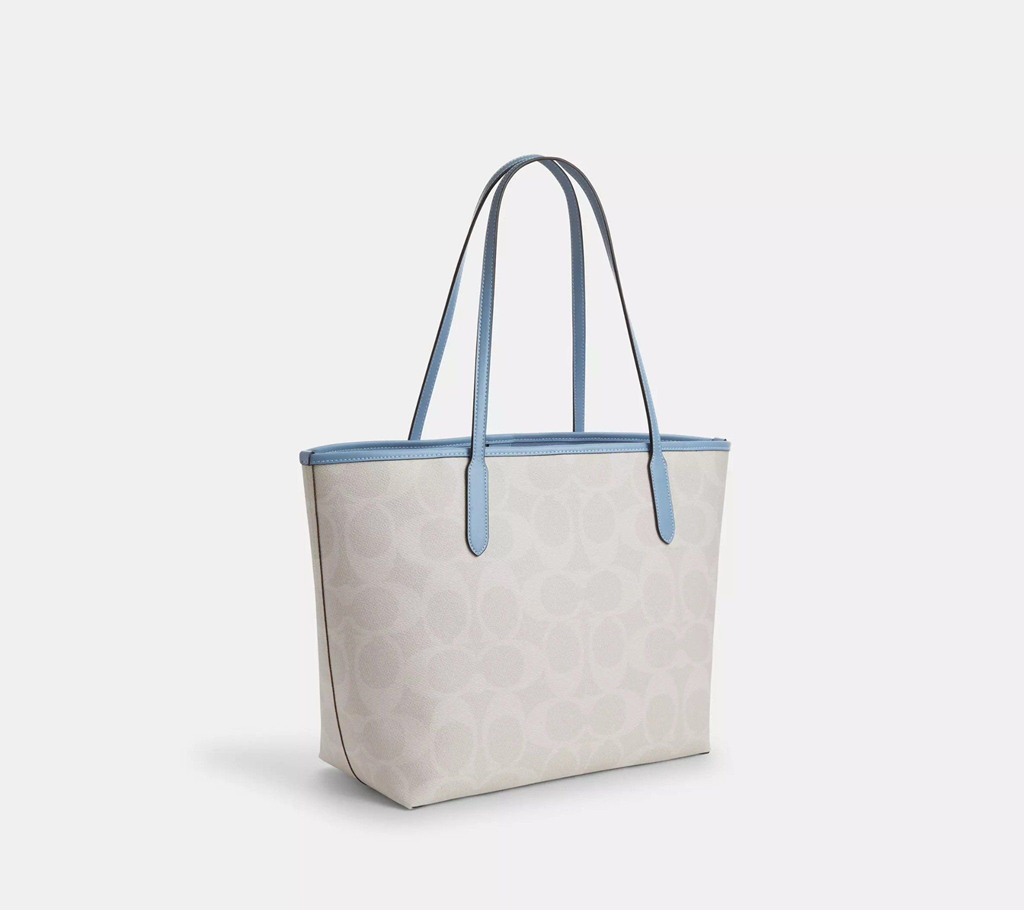 Túi Coach Tote City Graphic 'Grey Blue' CY705-SVXUI - Ảnh 3