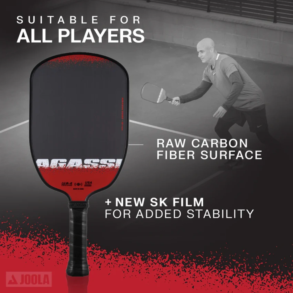 Vợt Pickleball Joola Agassi Edge ‘Black Red’ - Ảnh 3