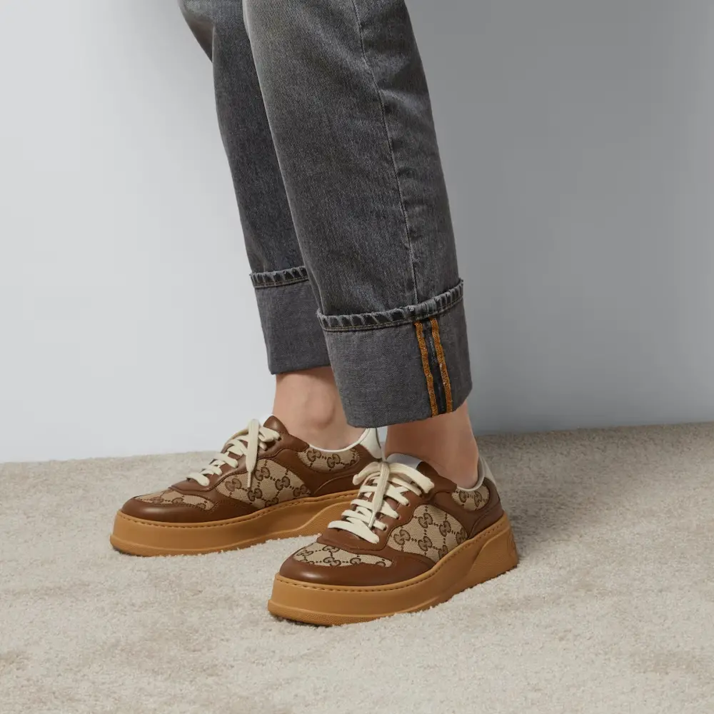 Alternative view of Giày Gucci GG Trainer ‘Beige And Ebony’ ‎676092-UPG20-2866