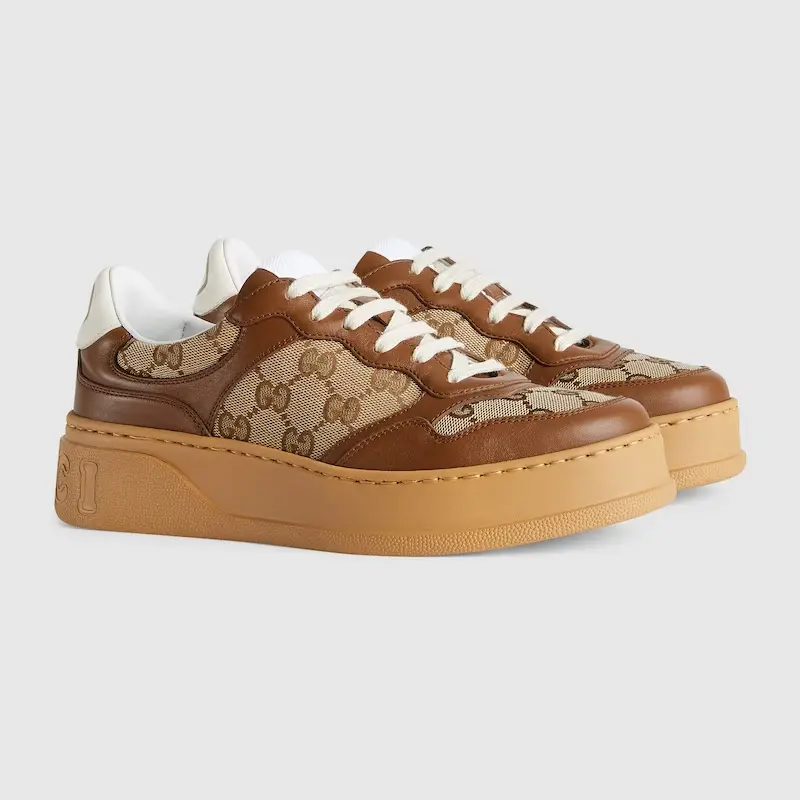 Giày Gucci GG Trainer ‘Beige And Ebony’ 676092-UPG20-2866 - Ảnh 5