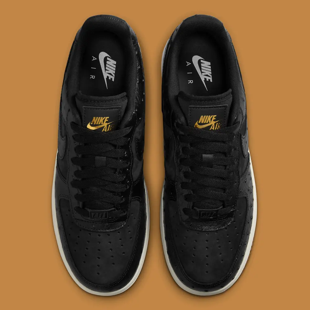 Giày Nike Air Force 1 Low ‘Black Ostrich’ DZ2708-002 - Ảnh 4