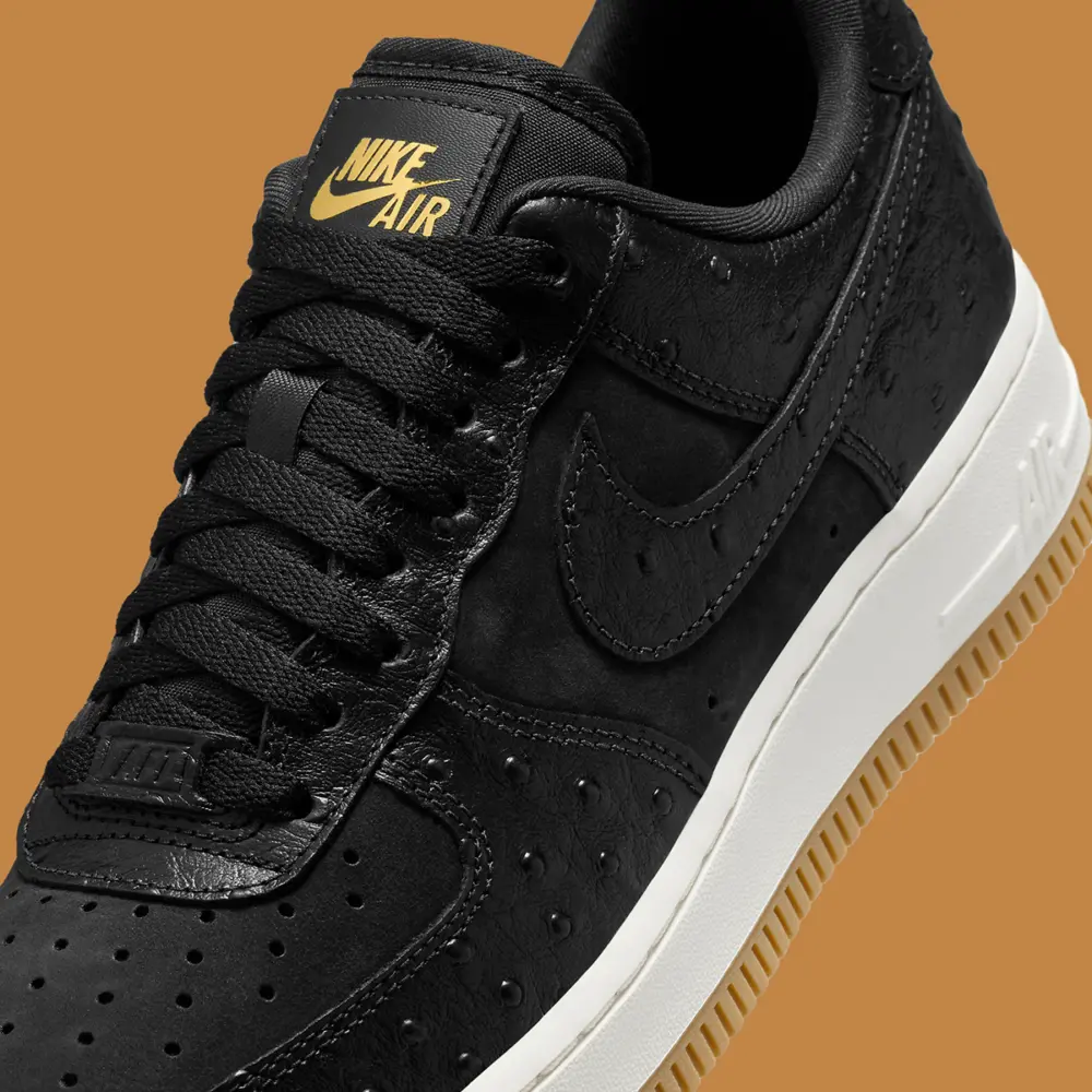 Alternative view of Giày Nike Air Force 1 Low ‘Black Ostrich’ DZ2708-002