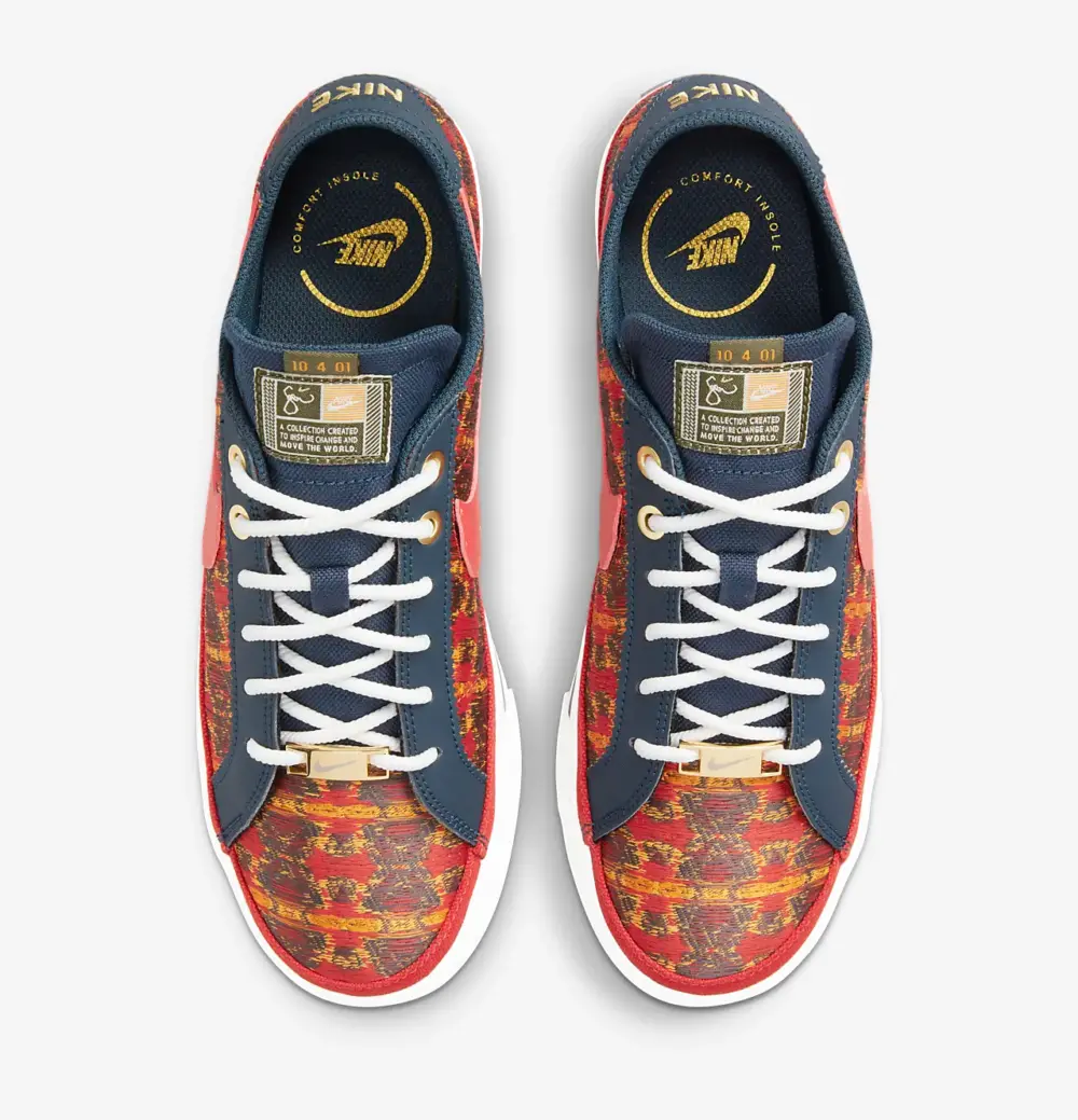 Giày Nike Serena Williams Design Crew x Wmns Court Legacy ‘Kente’ DM8472-400 - Ảnh 7