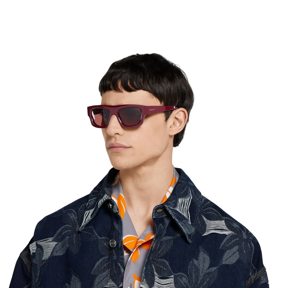 Alternative view of Kính Gucci Rectangular Frame Sunglasses ‘Red’ 823843-J0740-6023