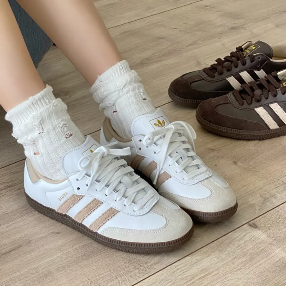 Alternative view of Giày Adidas Samba OG ‘White Beige Gum’ JI0218