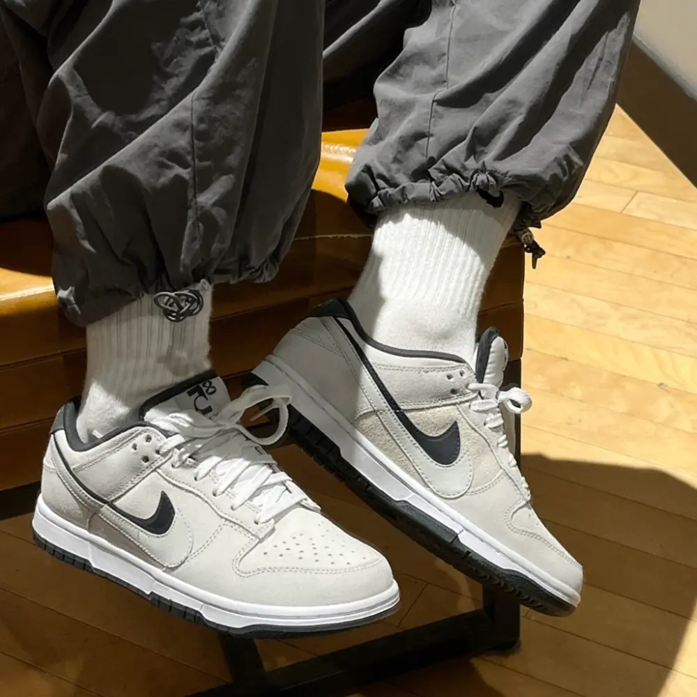 Giày Nike Dunk Low 85 ‘Grey Black’ HV1800-101 - Ảnh 4