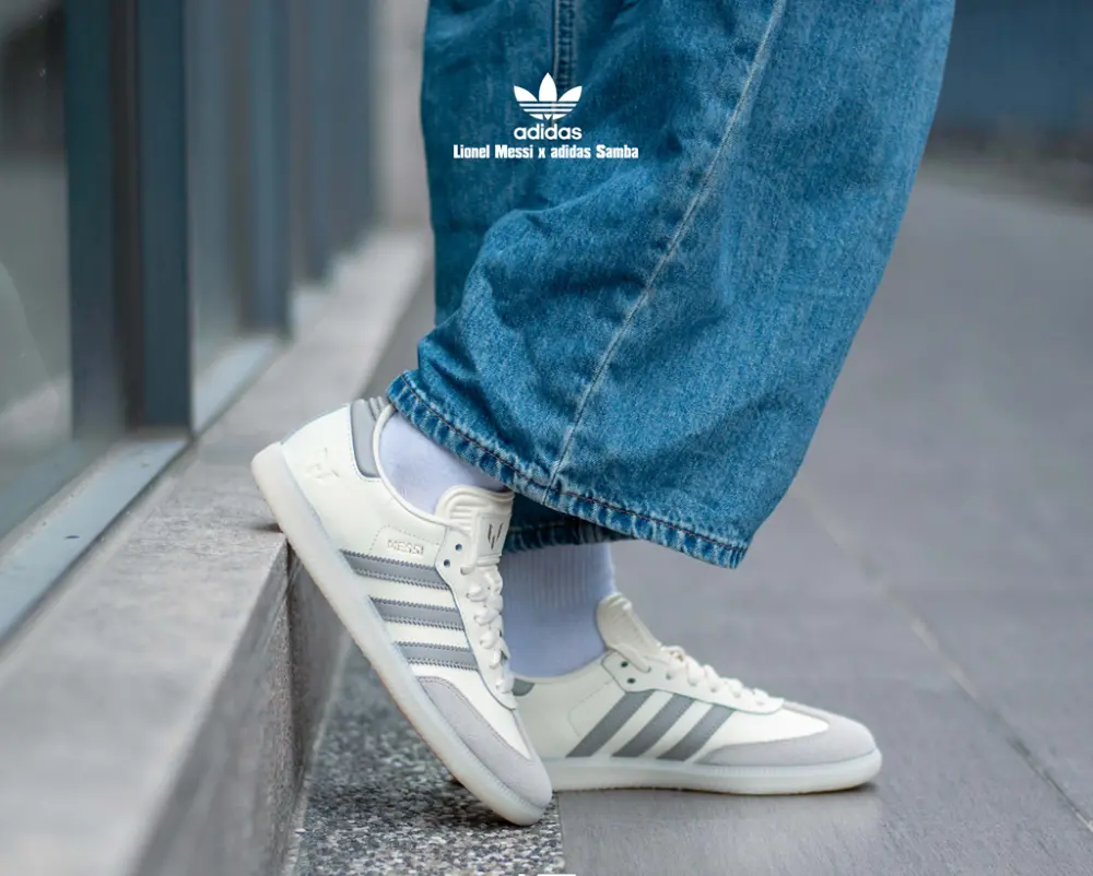 Giày Adidas Samba x Lionel Messi ‘Cream White’ JQ0266 - Ảnh 3
