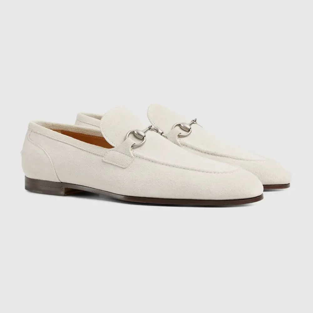 Giày Gucci Jordaan Loafer ‘Light Grey’ 406994-AADUN-9509 - Ảnh 3