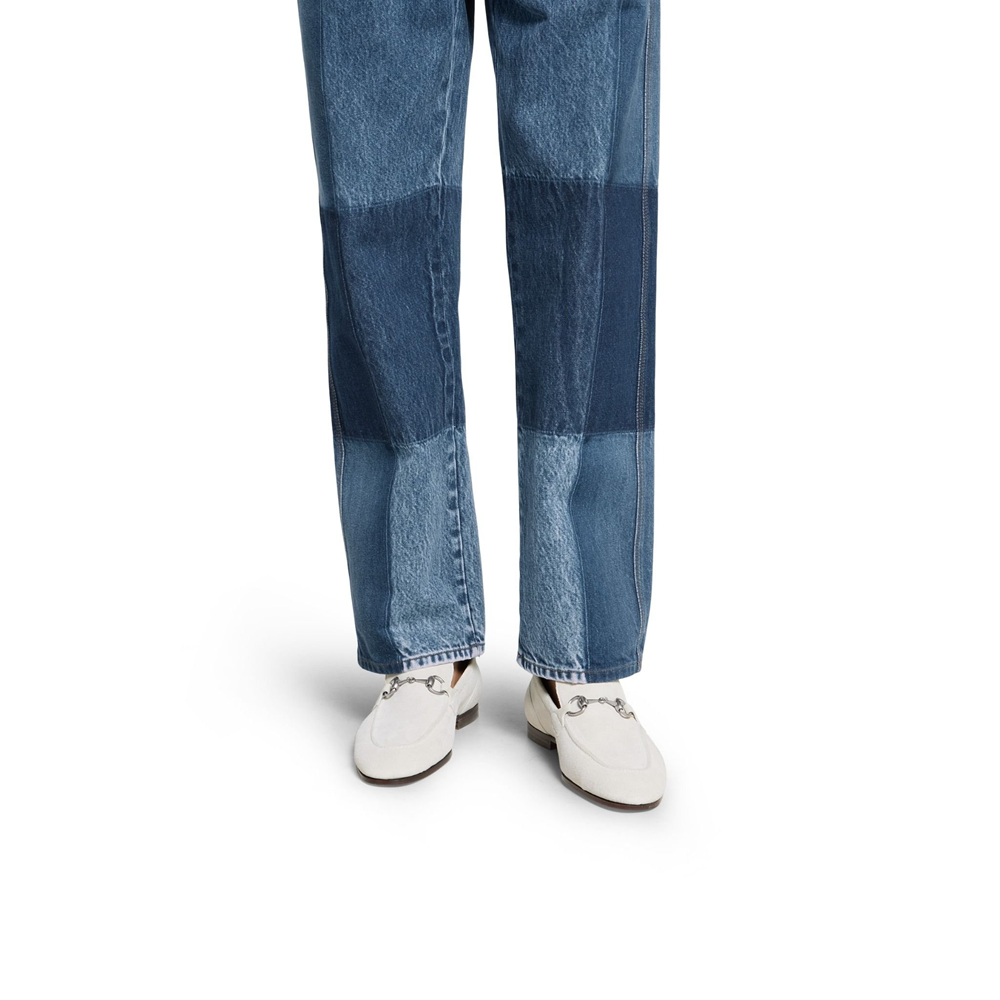 Giày Gucci Jordaan Loafer ‘Light Grey’ 406994-AADUN-9509 - Ảnh 4