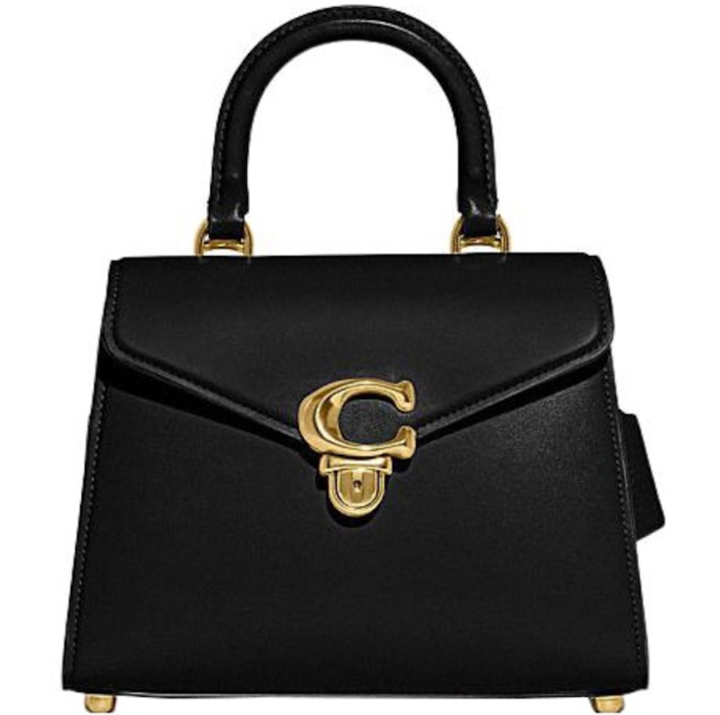 Túi Coach Top Handle Cow Leather Handbag ‘Black’ CH723-B4BK