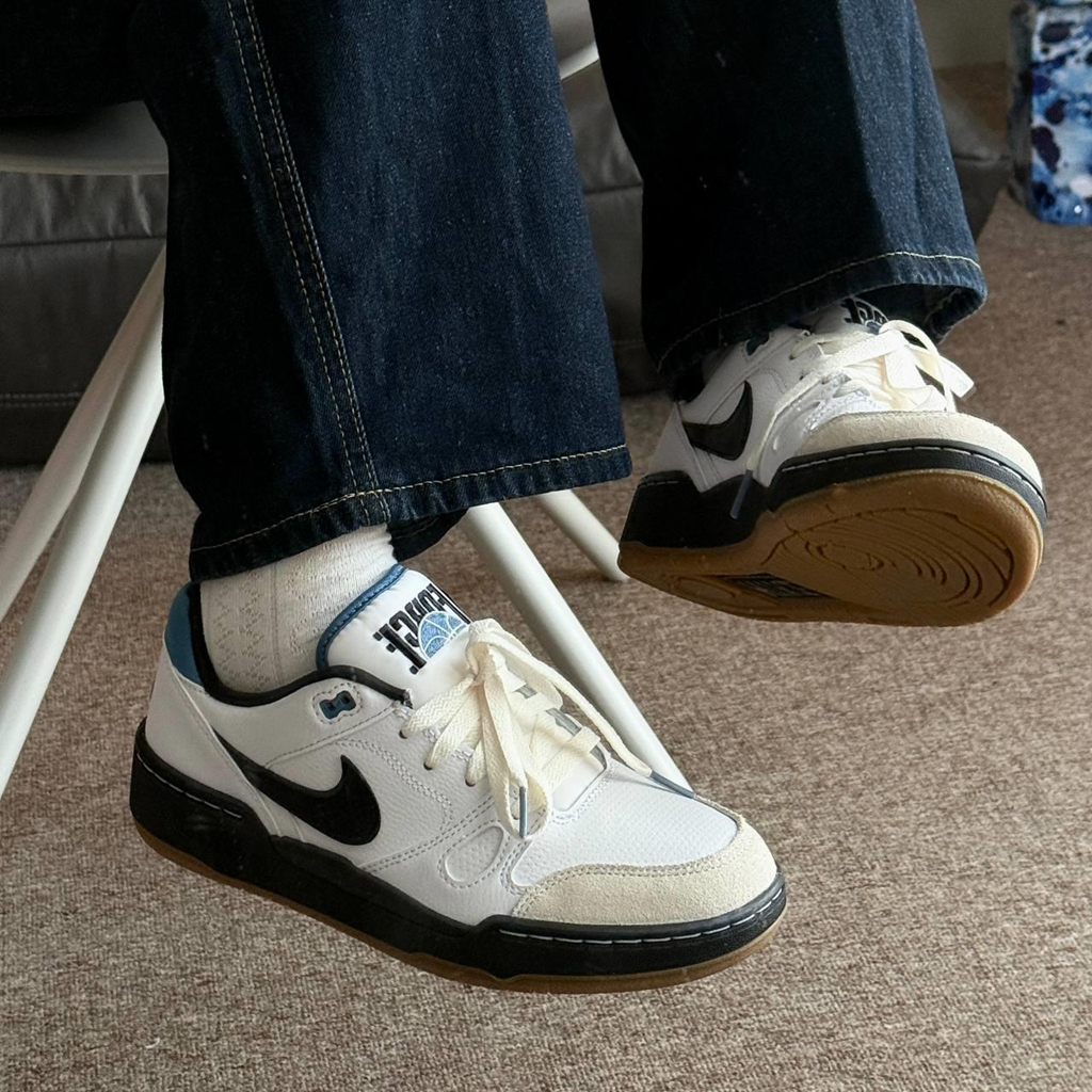 Giày Nike Full Force Low ‘White Black Aegean Storm’ HJ7973-100 - Ảnh 5