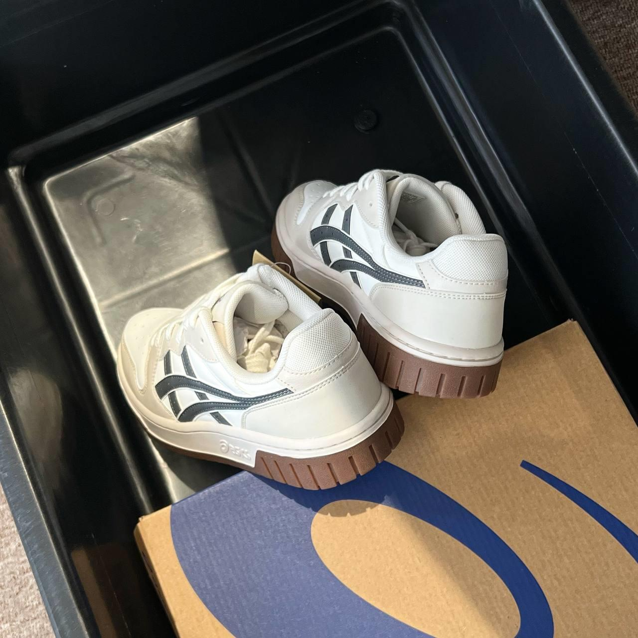 Giày Asics Court MZ 2.0 ‘Cream White Gray’ 1203A405-102 - Ảnh 2