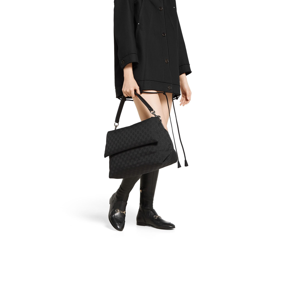 Túi Gucci Bamboo Diva Small Handle Bag ‘Black’ 827750-AAEVT-1000 - Ảnh 5