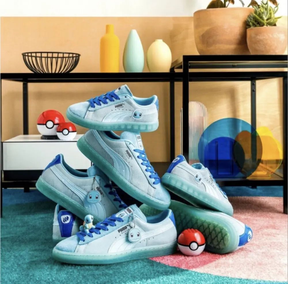 Giày Puma Suede ‘Pokémon Squirtle’ 387326-01 - Ảnh 4