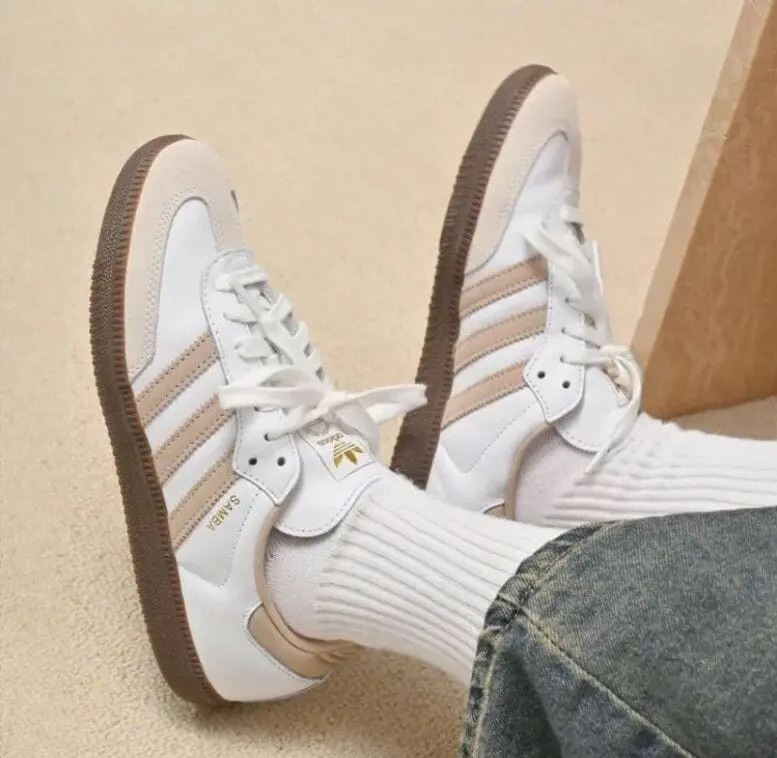 Giày Adidas Samba OG ‘White Beige Gum’ JI0218 - Ảnh 4