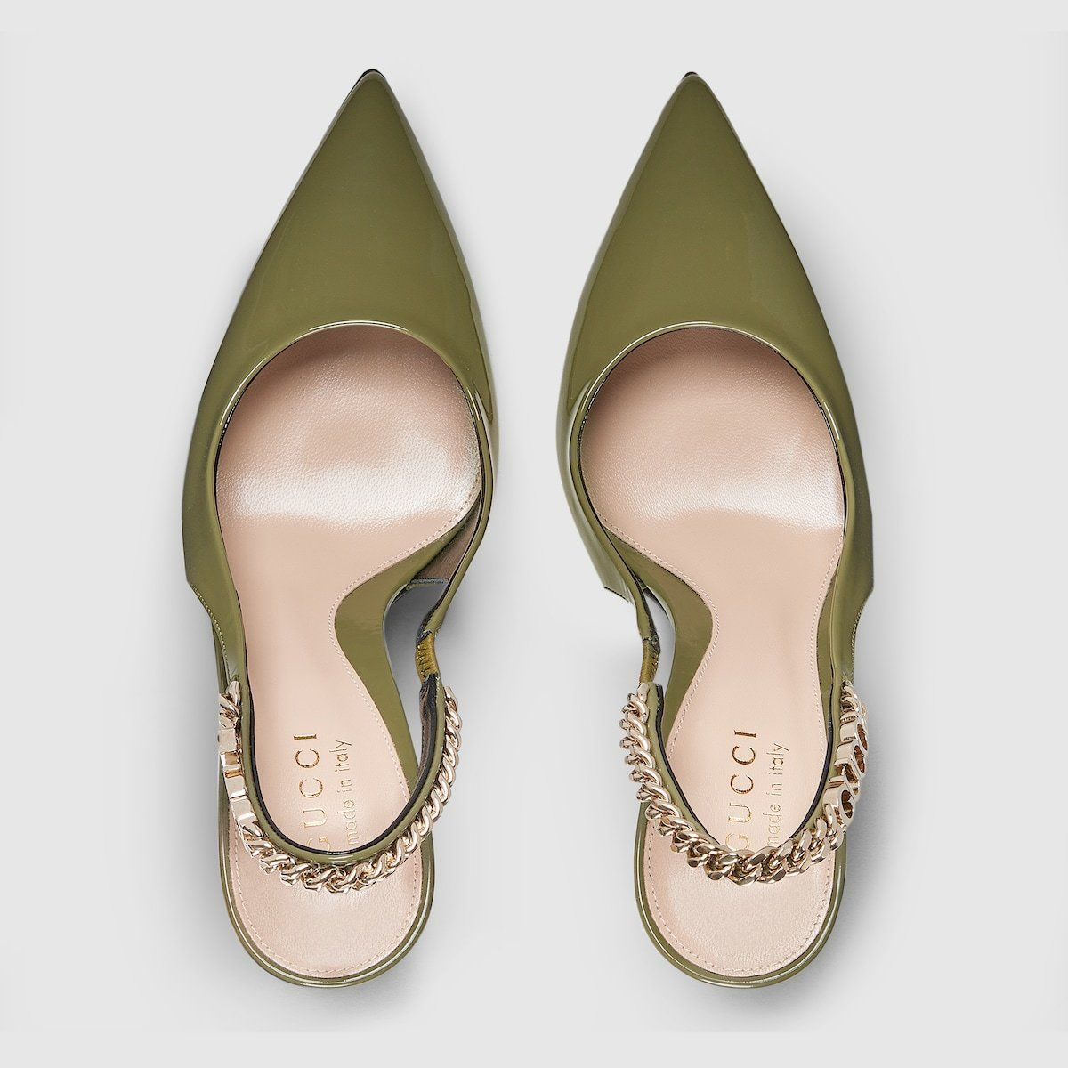 Alternative view of Giày Gucci Signoria Slingback Pump ‘Dark Green’ 783821-BNC80-3706