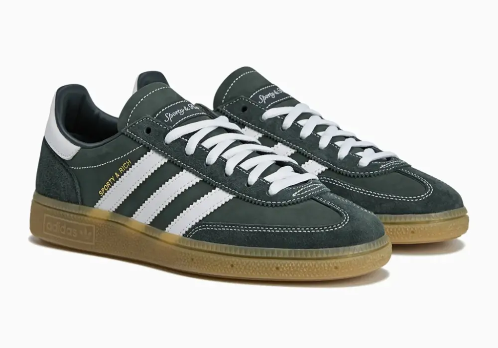 Giày Adidas Handball Spezial x Sporty & Rich ‘Dark Green’ JP7067 - Ảnh 5