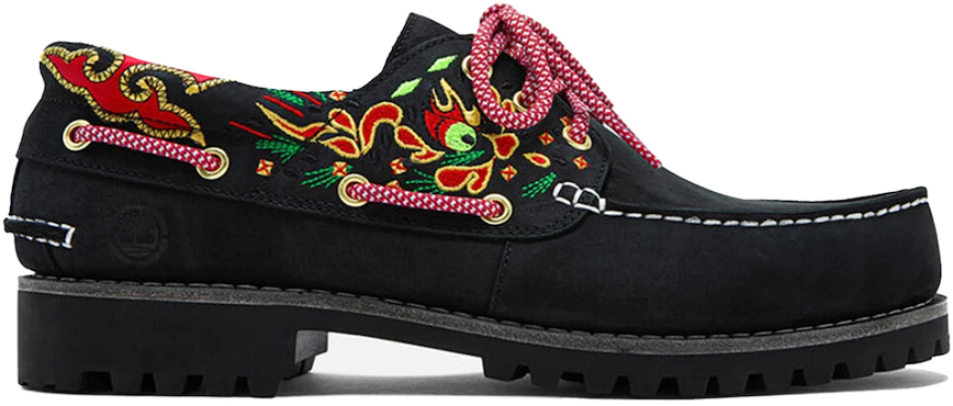 Giày Timberland 3-Eye Clot Handsewn Boat Shoe ‘Black’ TB0A5Z1H001-BLK