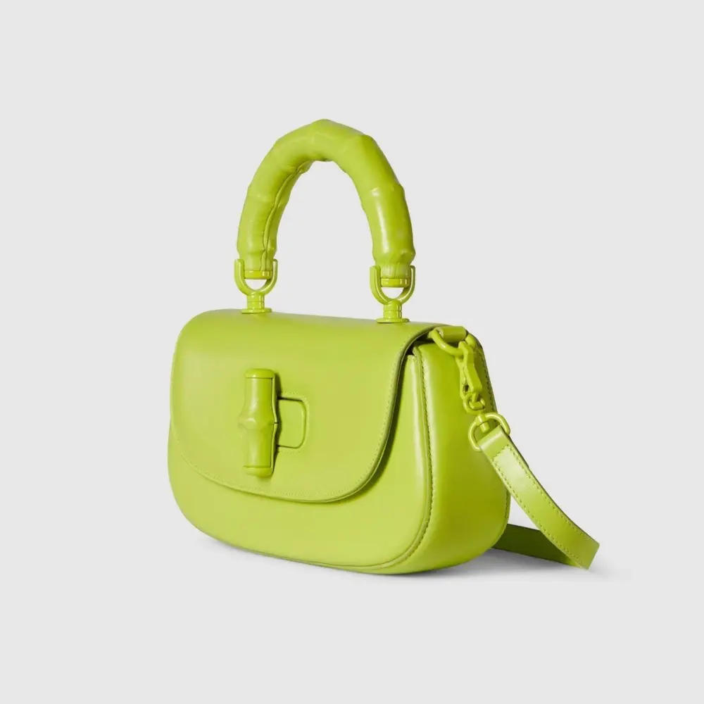Túi Gucci Bamboo Diva Small Handle Bag ‘Green’ 832953-AAEVB-3520 - Ảnh 4