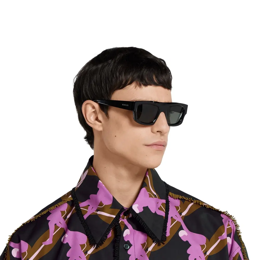 Alternative view of Kính Gucci Rectangular Frame Sunglasses ‘Black’ 823843-J0740-1012