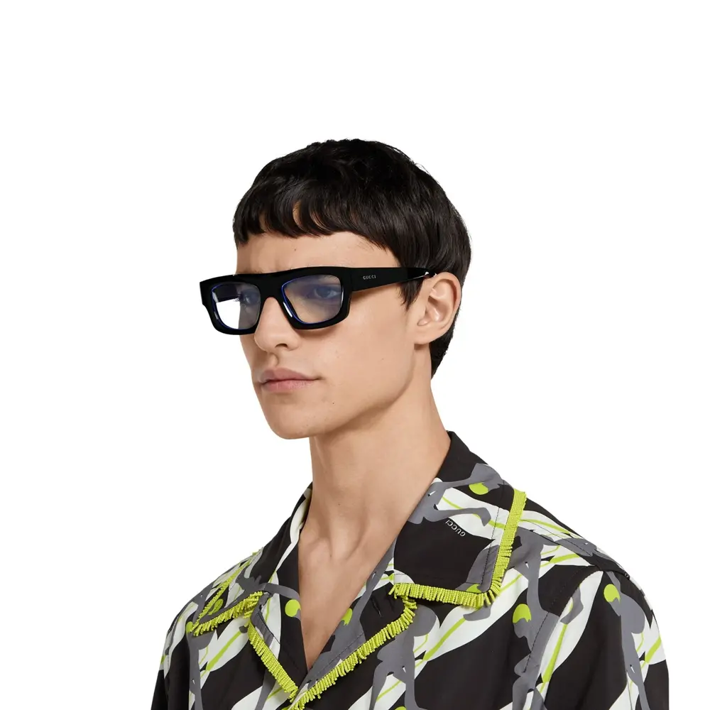 Alternative view of Kính Gucci Rectangular Frame Sunglasses ‘Black’ 823843-J0740-1090