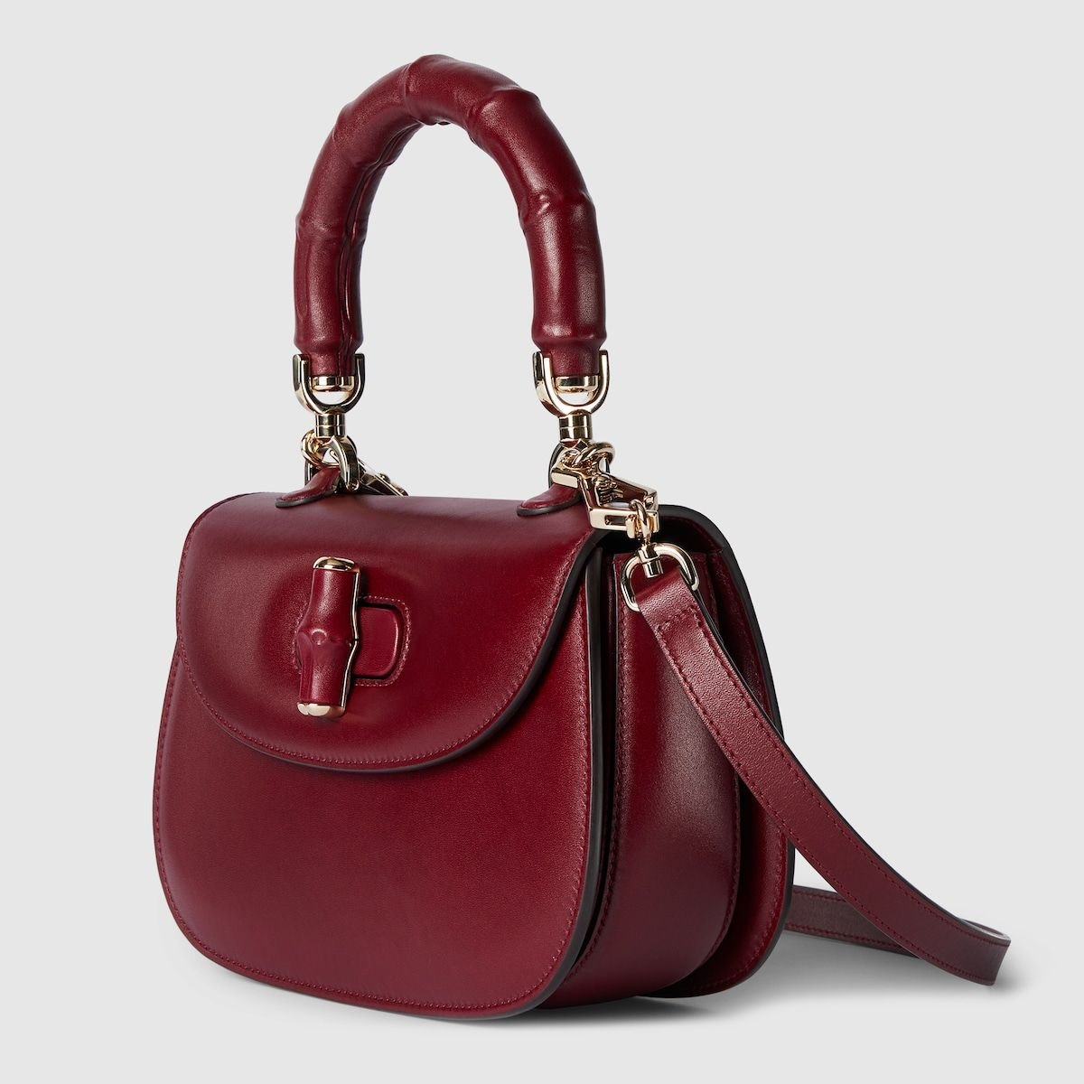 Túi Gucci Bamboo 1947 Small Handle Bag ‘Red’ 827815-AAEDB-6207 - Ảnh 4